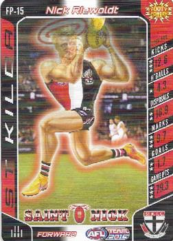 2016 Team Zone AFL Team - Footy Powers #FP-15 Nick Riewoldt Front